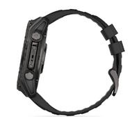 Garmin fenix 8 - 51 mm, AMOLED Sapphire, Karbon Gri DLC, Siyah/Gri Silikon Kayışlı 010-02905-21