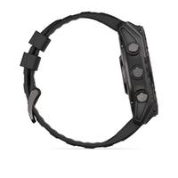 Garmin fenix 8 - 51 mm, AMOLED Sapphire, Karbon Gri DLC, Siyah/Gri Silikon Kayışlı 010-02905-21