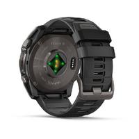Garmin fenix 8 - 51 mm, AMOLED Sapphire, Karbon Gri DLC, Siyah/Gri Silikon Kayışlı 010-02905-21