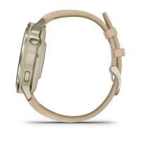 Garmin Venu 4 - 41 mm Lunar Gold Deri Kayışlı 010-03013-03