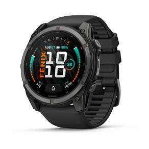 Garmin fenix 9 – 51 mm Karbon Gri DLC Titanyum, Siyah Silikon Kayışlı 010-04763-11